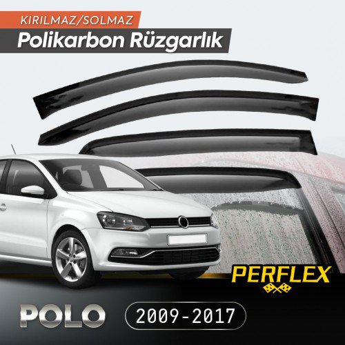 Just Cheap Store Vw Polo 2009-2017 Cam Rüzgarliği V2 Düz