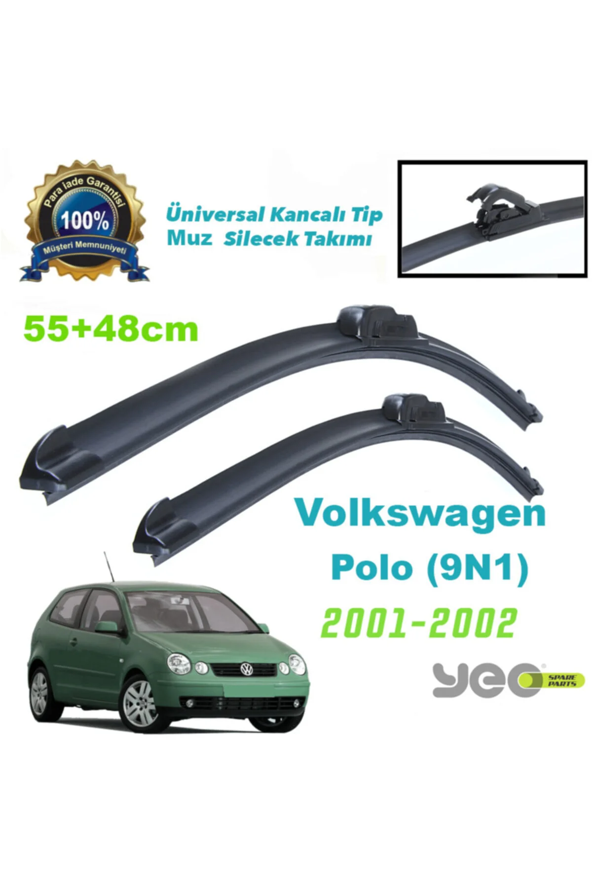 Vw Polo [9n1] (2001-2002) Muz Silecek Takımı Aeroflex