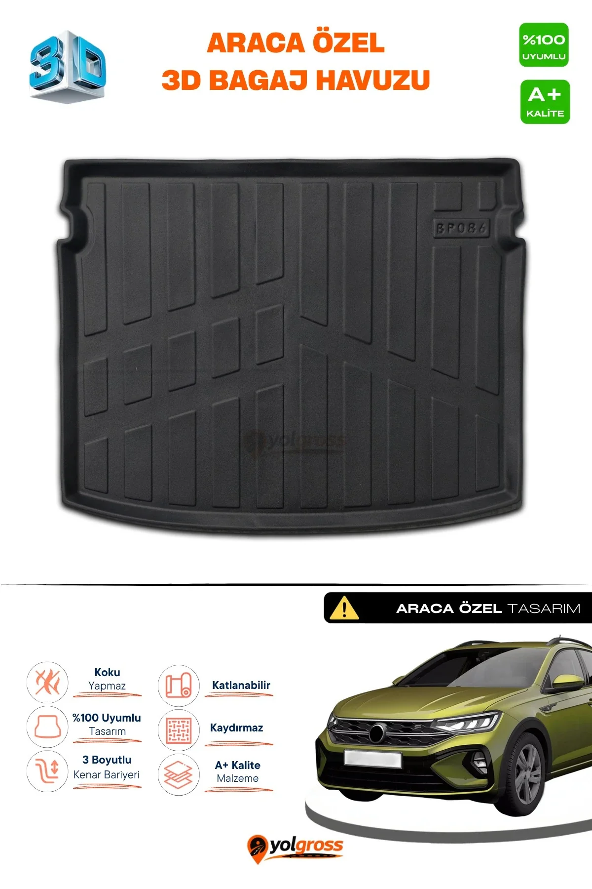 VW Taigo 3D Pro Bagaj Havuzu Üst Bagaj 2020 Üzeri A+ Kalite VW Taigo 3D Pro Bagaj Havuzu Üst Bagaj 2020 Üzeri A+ Kalite