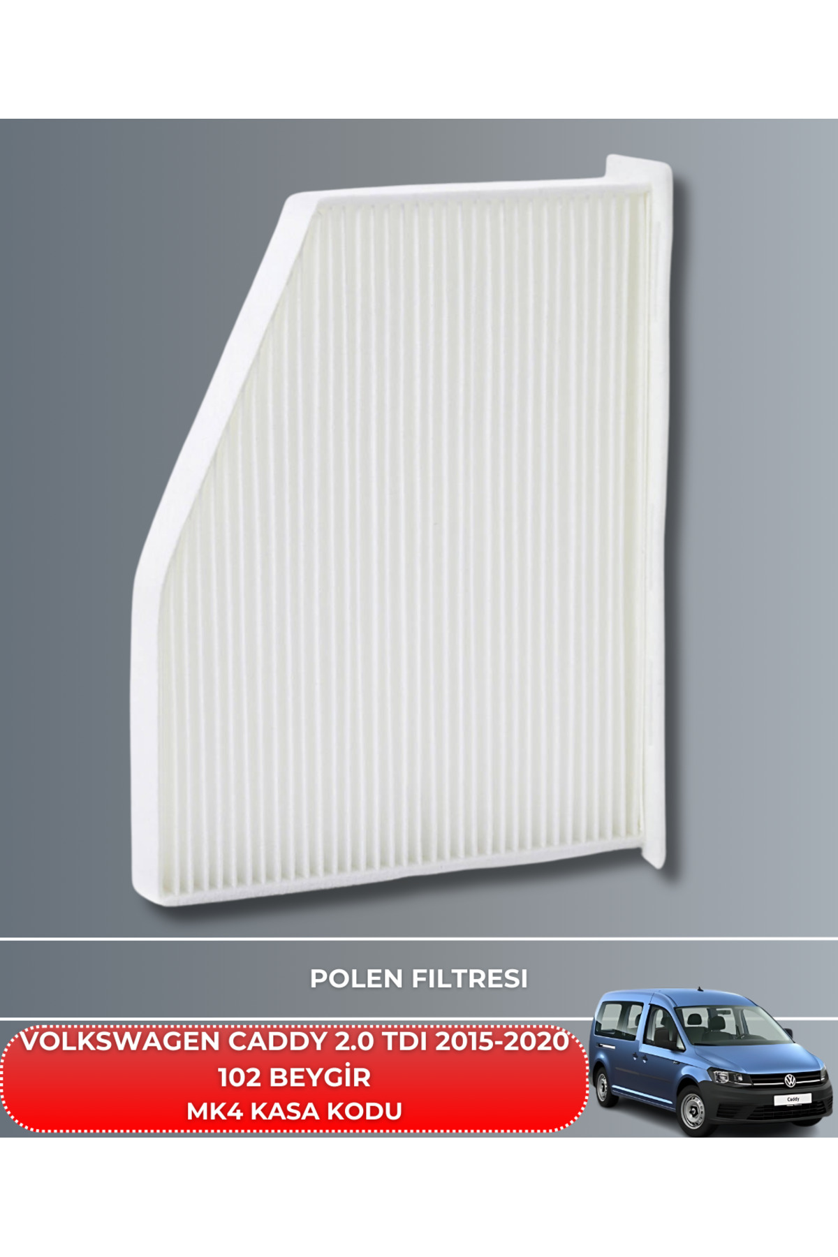 Petrol Ofisi Vw Volkswagen Caddy 2.0 Tdi 2015-2020 102 Beygir Filtre Yag Bakim