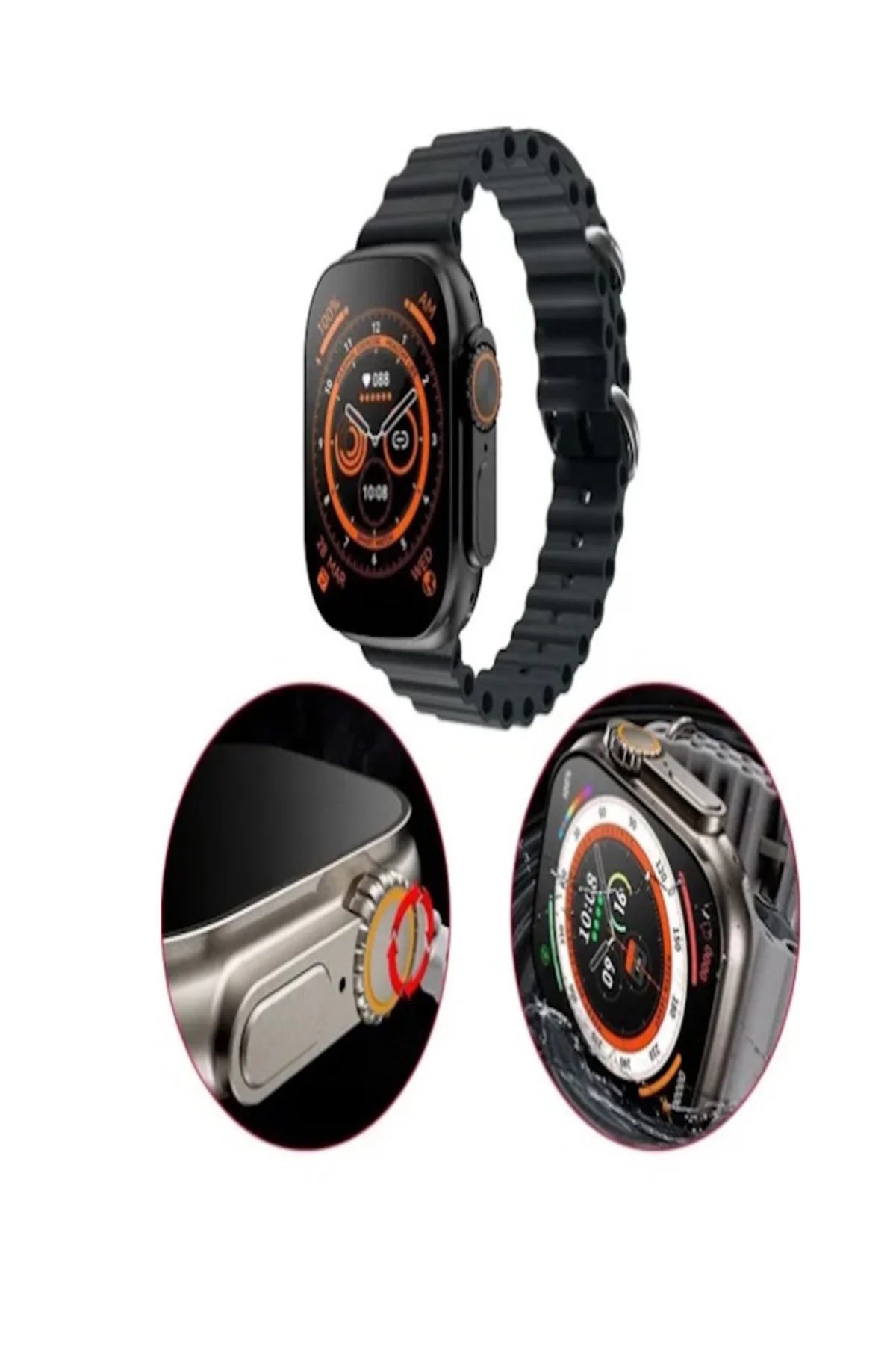 Vwar Zd8 Ultra Max Unisex Saat kulaklık hediyeli