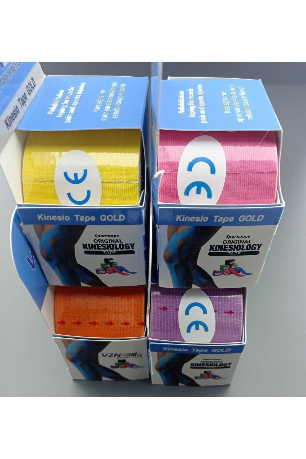 Vzn Kinesio Tape Ağrı Bandı 5m*5cm Sarı