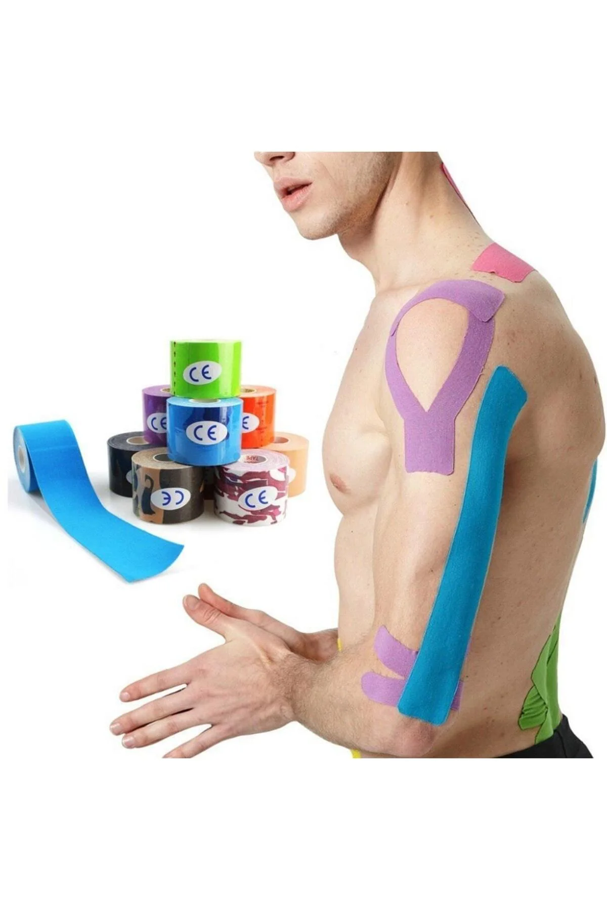 Vzn Siyah Renk Premium Band Kinesio Band Sporcu Bandı 5cmx5m Vzn Siyah Renk Premium Band Kinesio Band Sporcu Bandı 5cmx5m