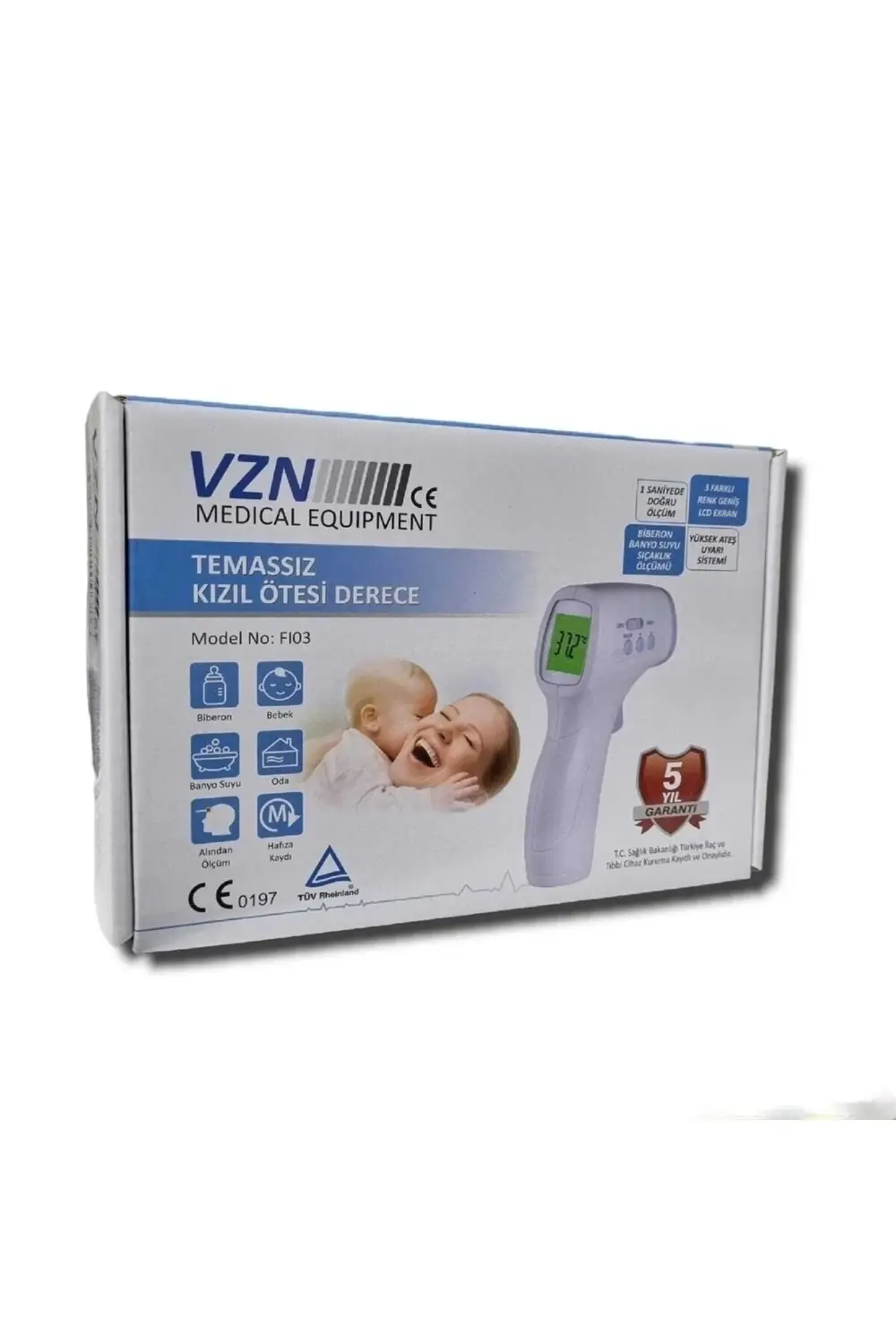 Vzn Temassız, Kızıl Ötesi Derece, Dijital Termometre, Ateş Ölçer