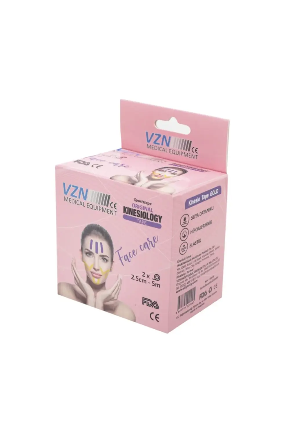 Vzn Yüz Için Therapy Cotton Kinesiology Ağrı Bandı