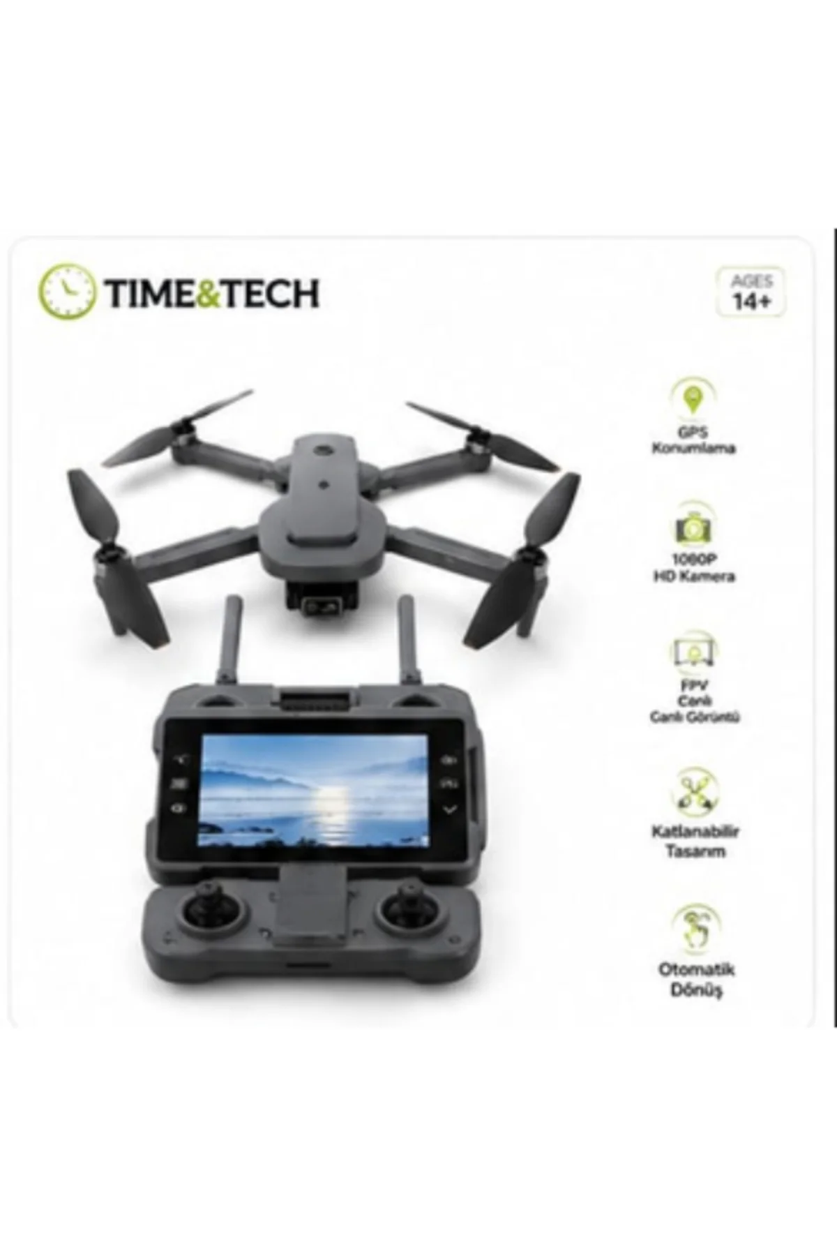 W11 GPS Drone HD Kameralı Katlanabilir FPV Drone Ekranlı Kumanda 