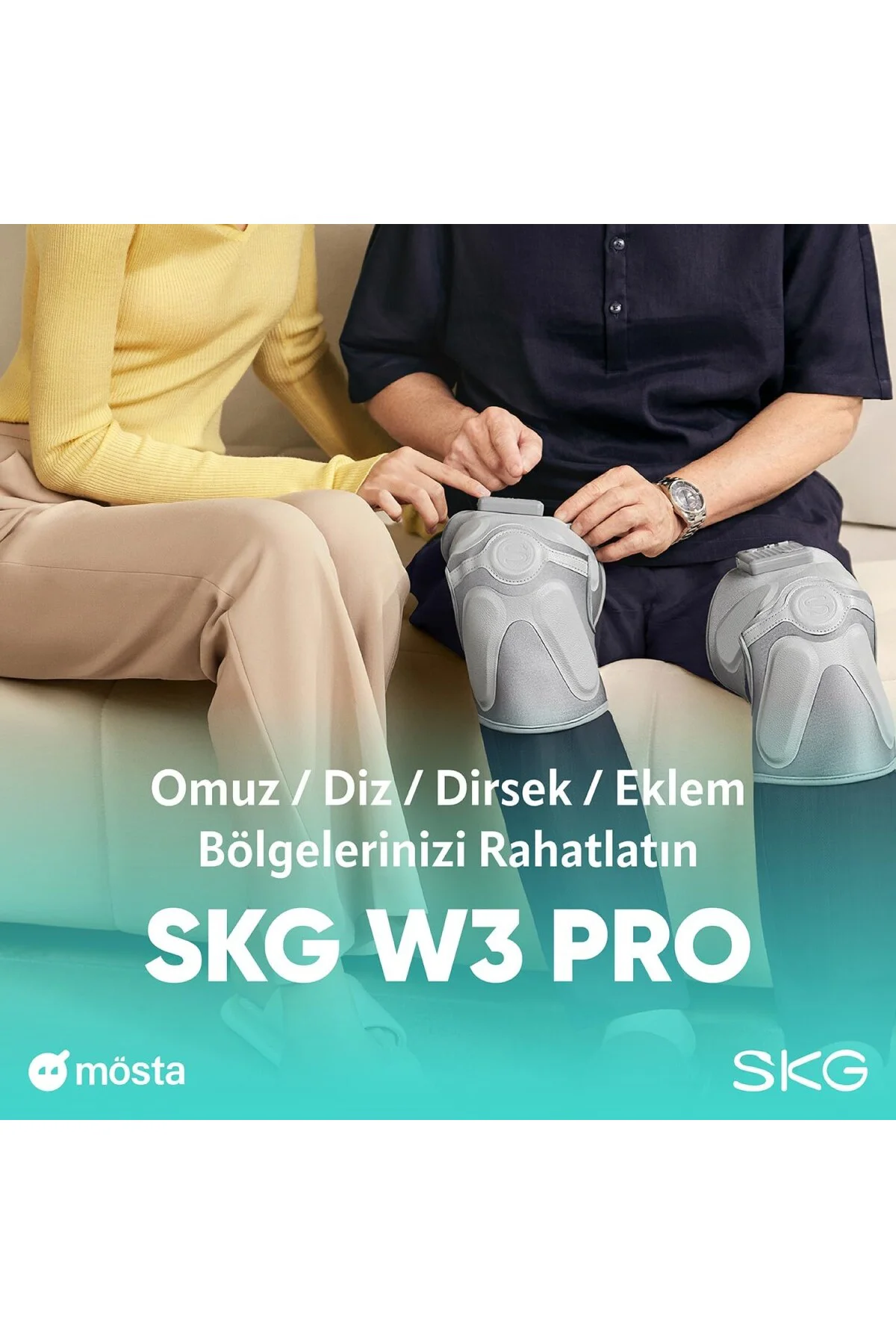 W3 Pro Elektrikli Type-C Hızlı Şarjlı Diz Masaj Aleti, 3 Kademe I