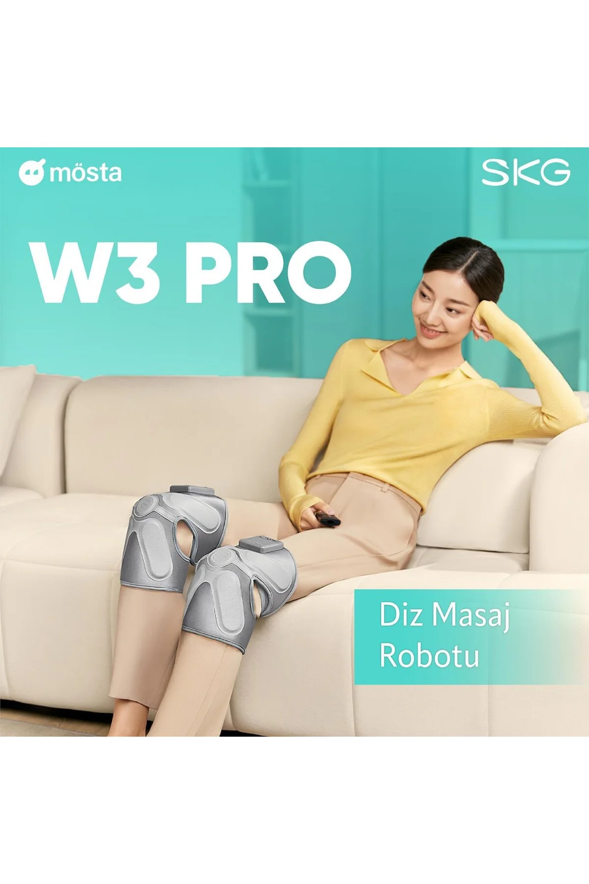 W3 Pro Elektrikli Type-C Hızlı Şarjlı Diz Masaj Aleti, 3 Kademe I