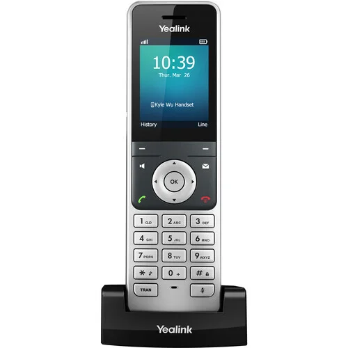 W56H DECT CORDLESS HANDSET (G.722) 4 SIMULTANEOUS EXT CALLS EXP 5 DECT HANDSETS 5 VOIP POE 2.4 INC TFT COLOr