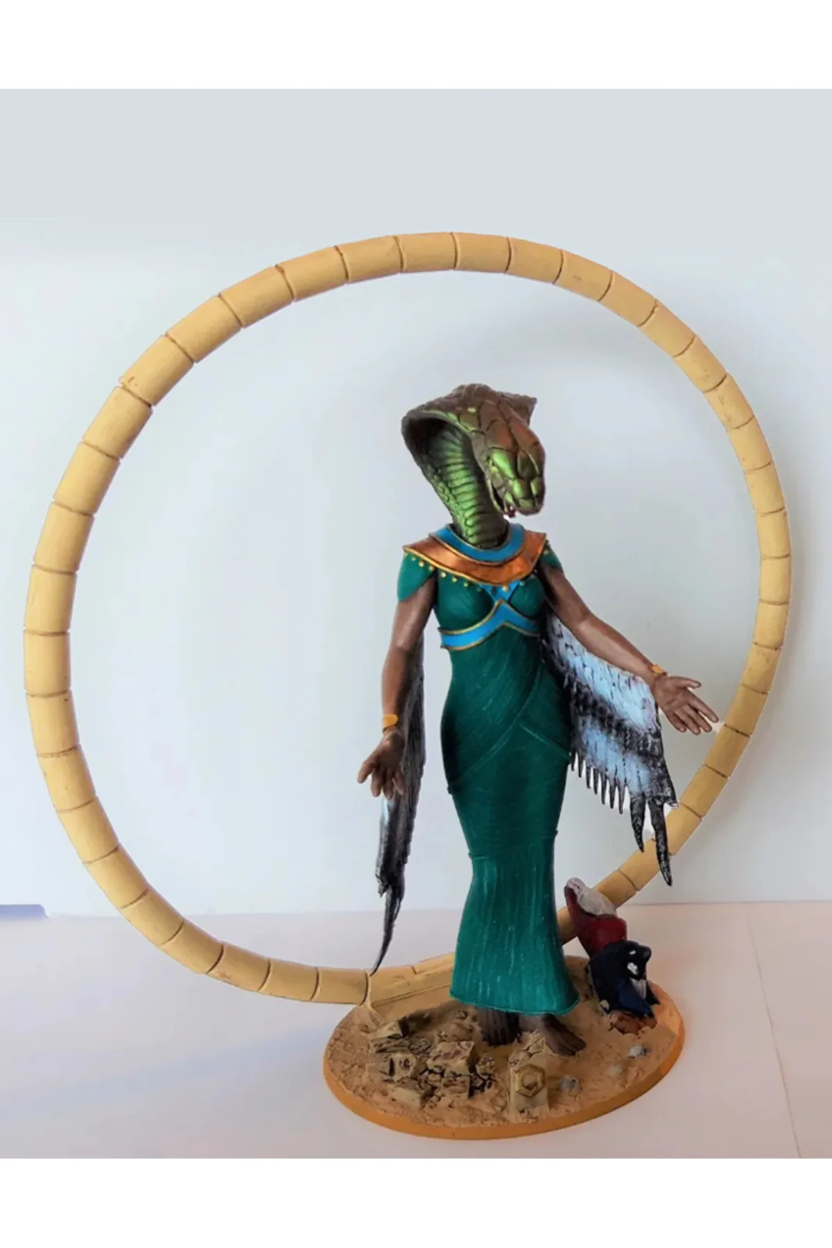 Wadjet Mısır Tanrıçası Figür Buto Mısır Tanrıçası Figür Büyük Boy 20CM