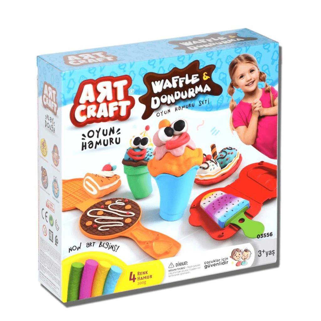 Waffle ve Dondurma Oyun Hamuru Seti