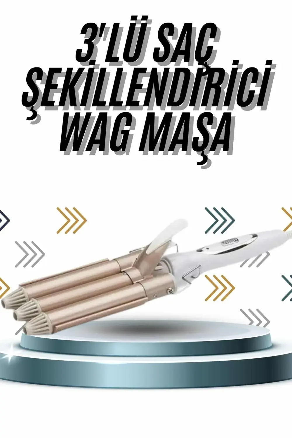 Wag Maşa Profesyonel Saç Şekillendirici İyon Özellikli Isı Kademe