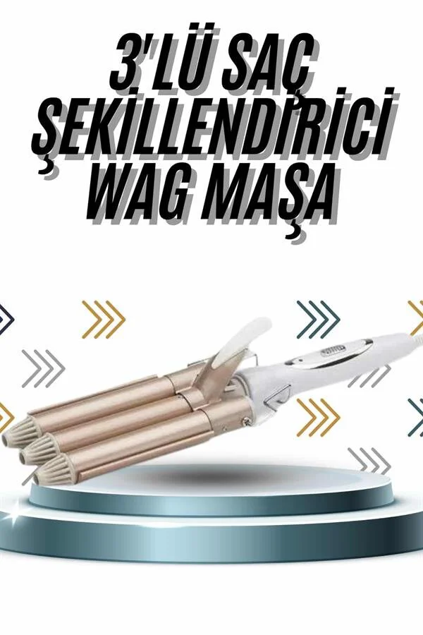 Wag Maşa Profesyonel İyonlu Saç Şekillendirici Isı Kademeli - Saçın Parlak Kalmasına Yardımcı Olur