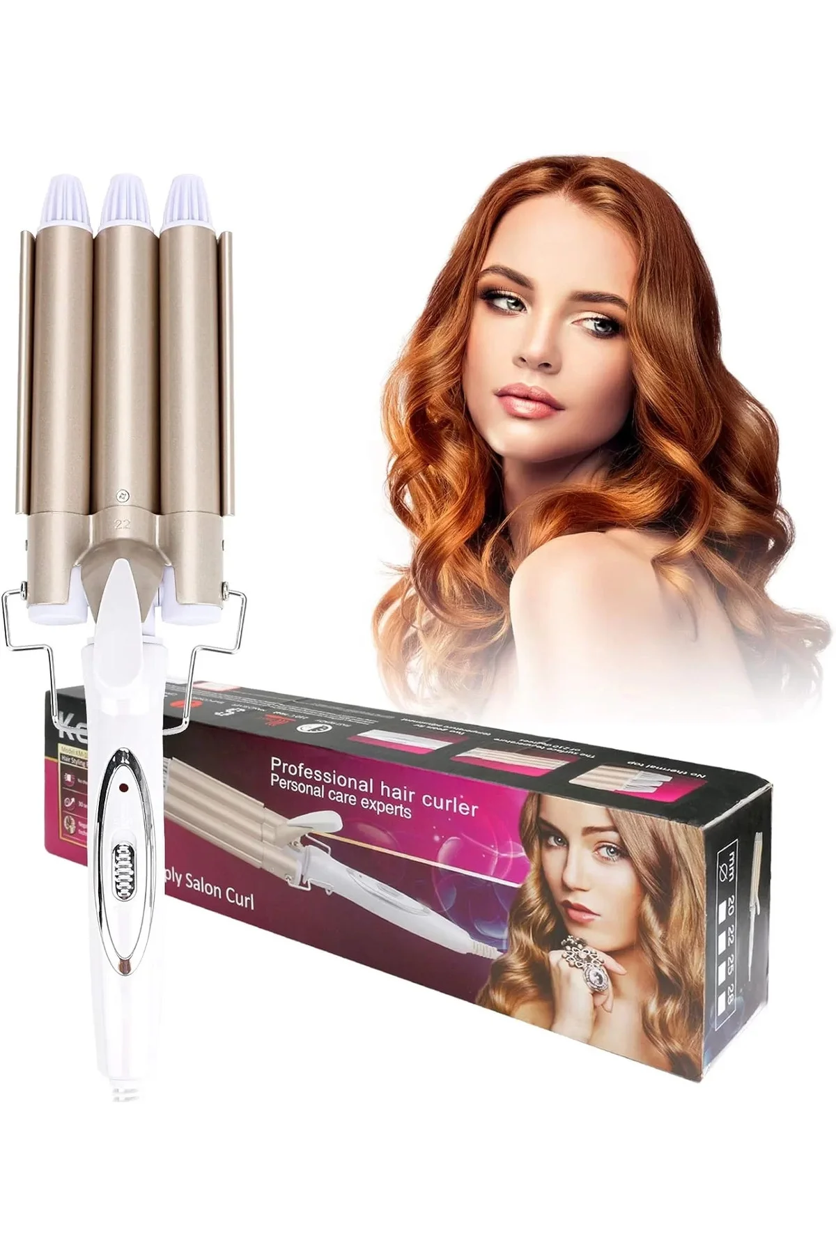 Wag Maşa Su Dalgası Maşası 28 mm Bukle Wag Maşa Su Dalgası Maşası 28 mm Bukle