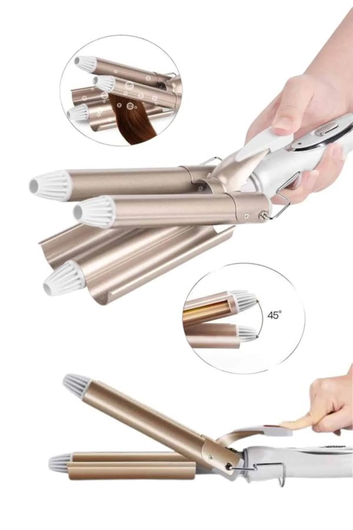 Wag Maşa Yeni Nesil Yüksek Isı Ayarlı Seramik Kaplama Saç Şekille