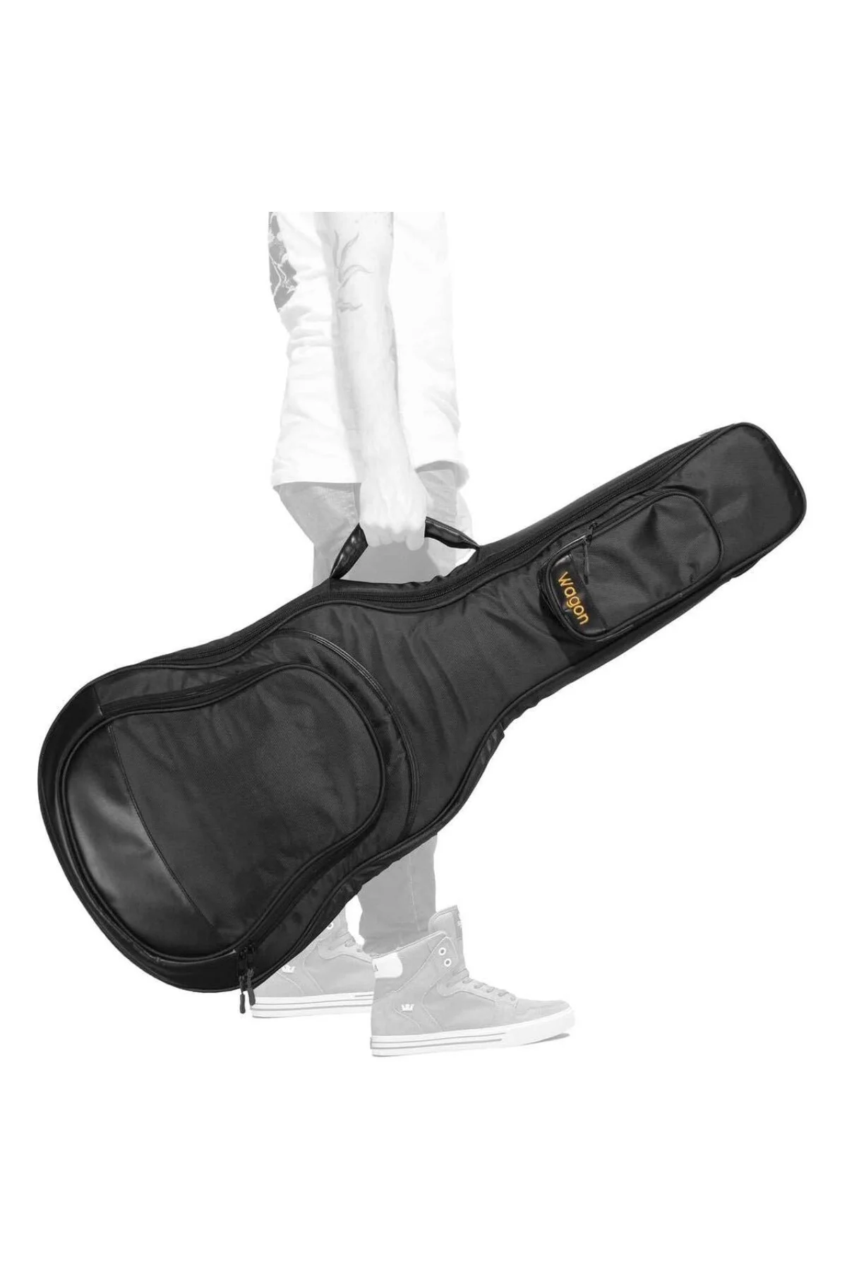 Wagon Case 05 Serisi Siyah Klasik Gitar Taşıma Çantası