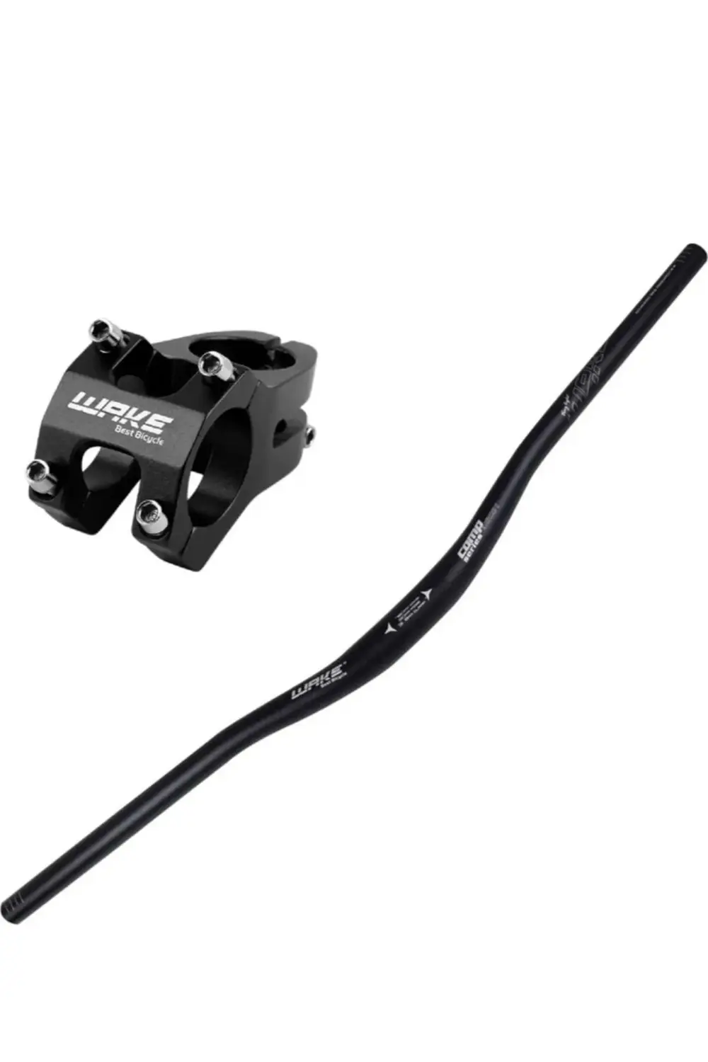 Wake Alüminyum 31.8 780mm Riser Mtb Gidonu + Gidon Boğazı Seti