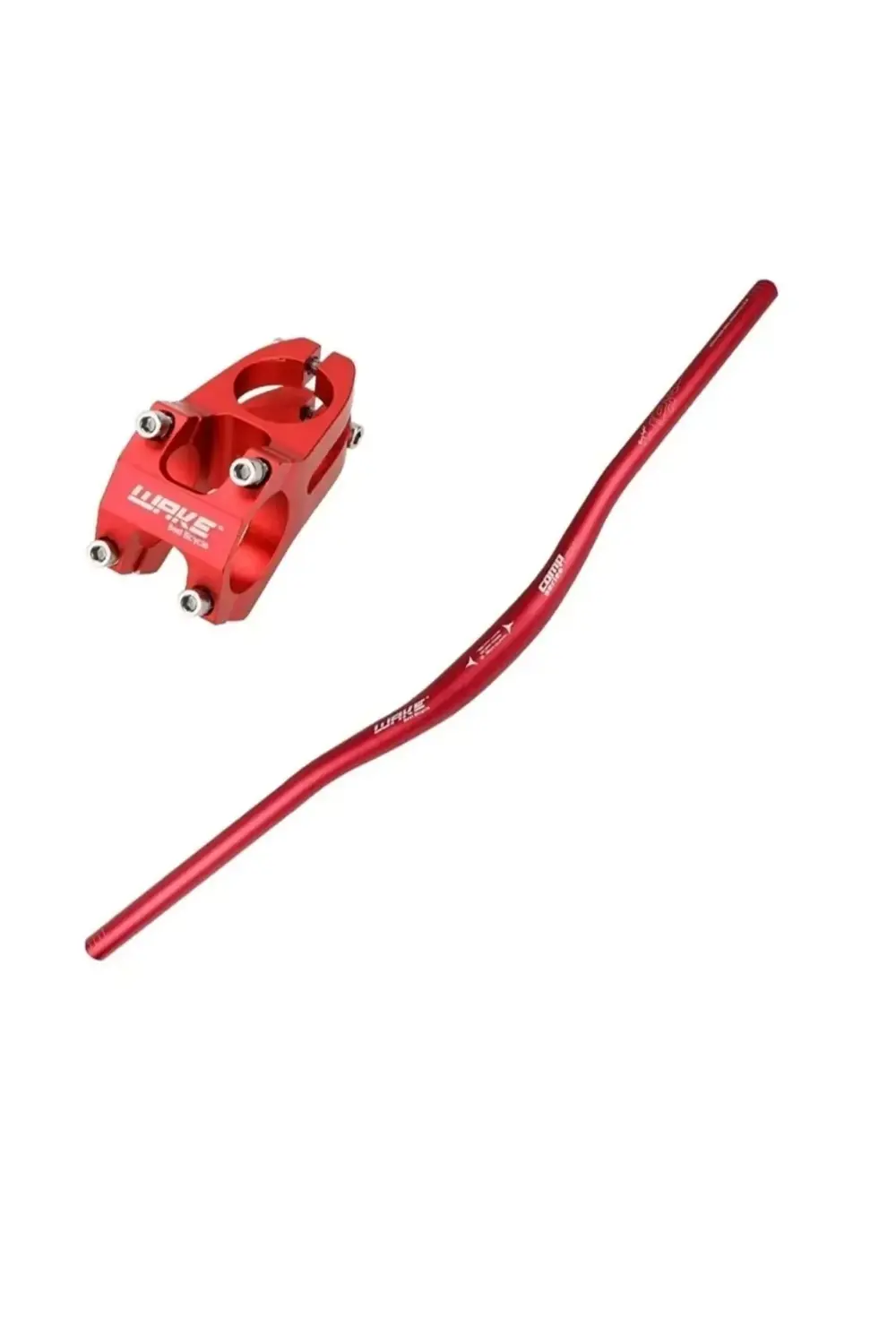 Wake Alüminyum 31.8 780mm Riser Mtb Gidonu + Gidon Boğazı Seti