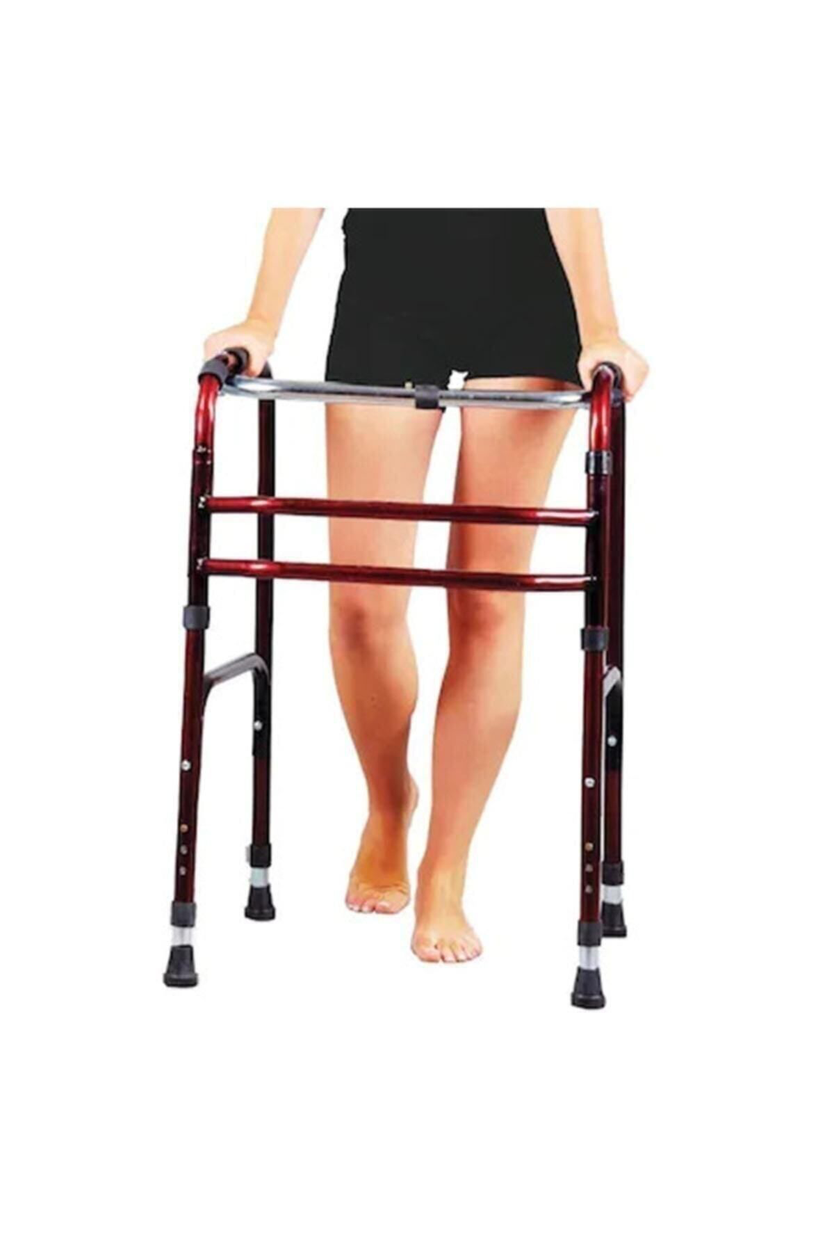 Medikal Walker Volkır Wolker Katlanır Bordo Yürüteç Hasta Yaşlı