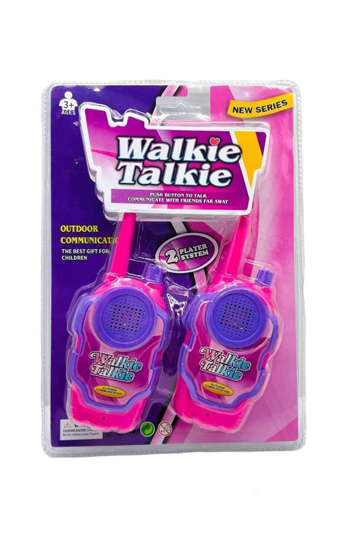Oyuncak Store Walkie Talkie Telsiz Seti Pilli Pembe Renk