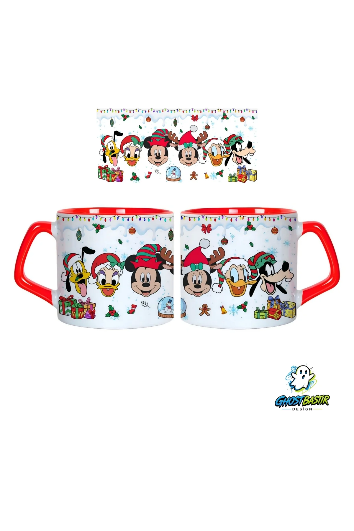 Walt Disney Karakterleri Noel | Yılbaşı Kupa Bardak | Tek Adet 1095