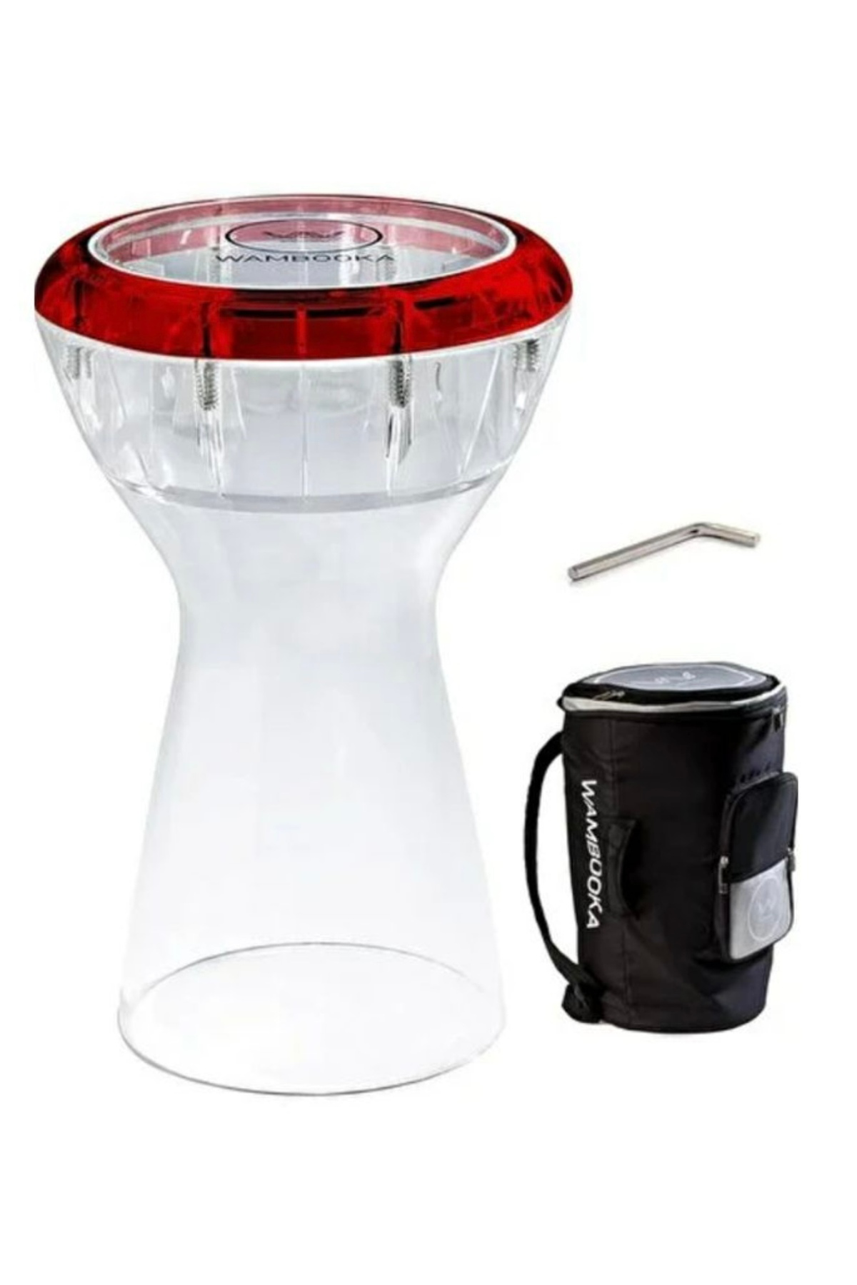 Wambooka Diamond Şeffaf Çömlek Darbuka (Kılıf+Yedek Deri)