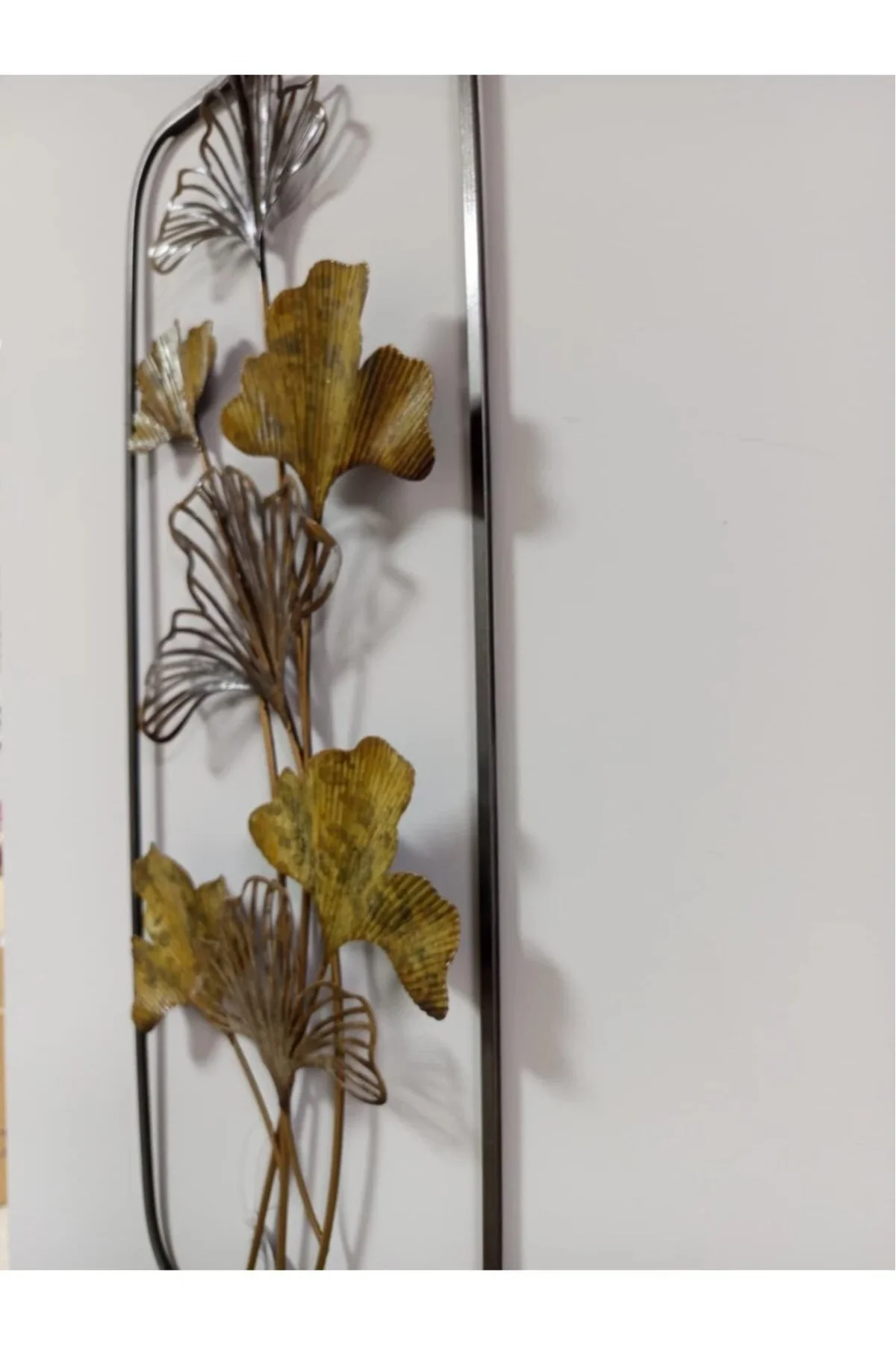 Wand Ginkgo Metal Duvar Dekoru 28.6*74.3*3.8 cm