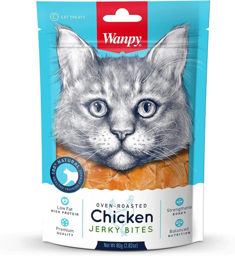 Wanpy Gerçek Tavuk Yumuşak Kedi Ödülü 80 gr Wanpy Gerçek Tavuk Yumuşak Kedi Ödülü 80 gr