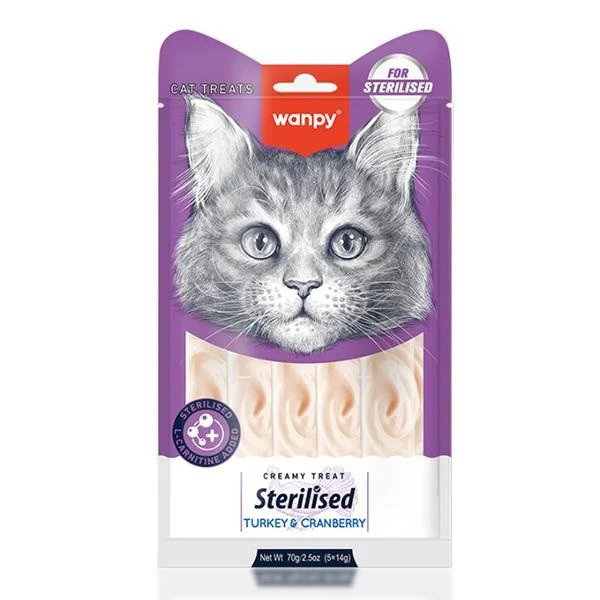 Wanpy Sterilised Hindi & Kızılcıklı Kısırlaştırılmış Sıvı Kedi Öd Wanpy Sterilised Hindi & Kızılcıklı Kısırlaştırılmış Sıvı Kedi Öd
