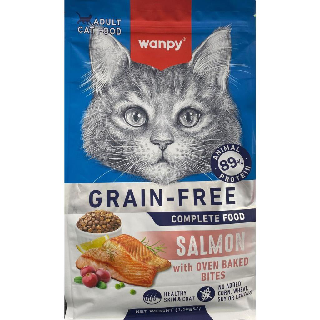 Wanpy Tahılsız Somonlu Yetişkin Kedi Maması 1,5 kg Wanpy Tahılsız Somonlu Yetişkin Kedi Maması 1,5 kg