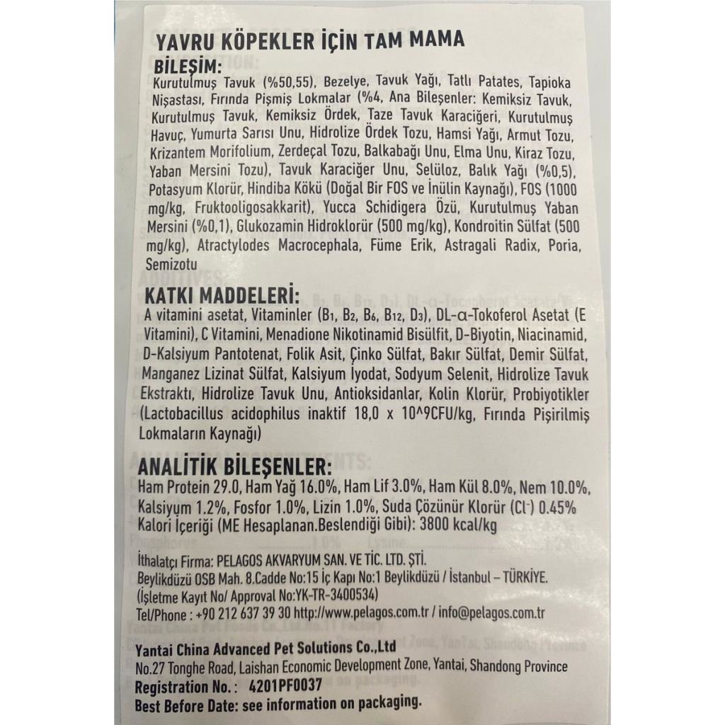 Wanpy Tahılsız Tavuklu Yavru Köpek Maması 1,5 kg