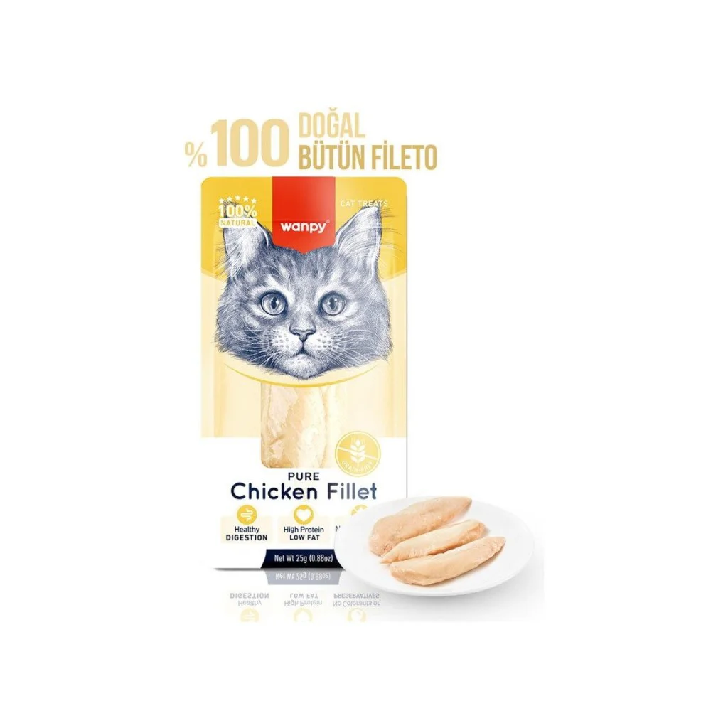 Wanpy Tavuk Fileto Kedi Ödülü 25 gr
