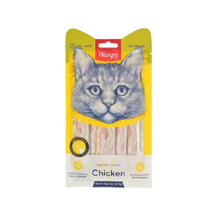 Wanpy  Tavuklu Sindirim Sistemi Destekleyici Sıvı Ödül Maması 5 X 