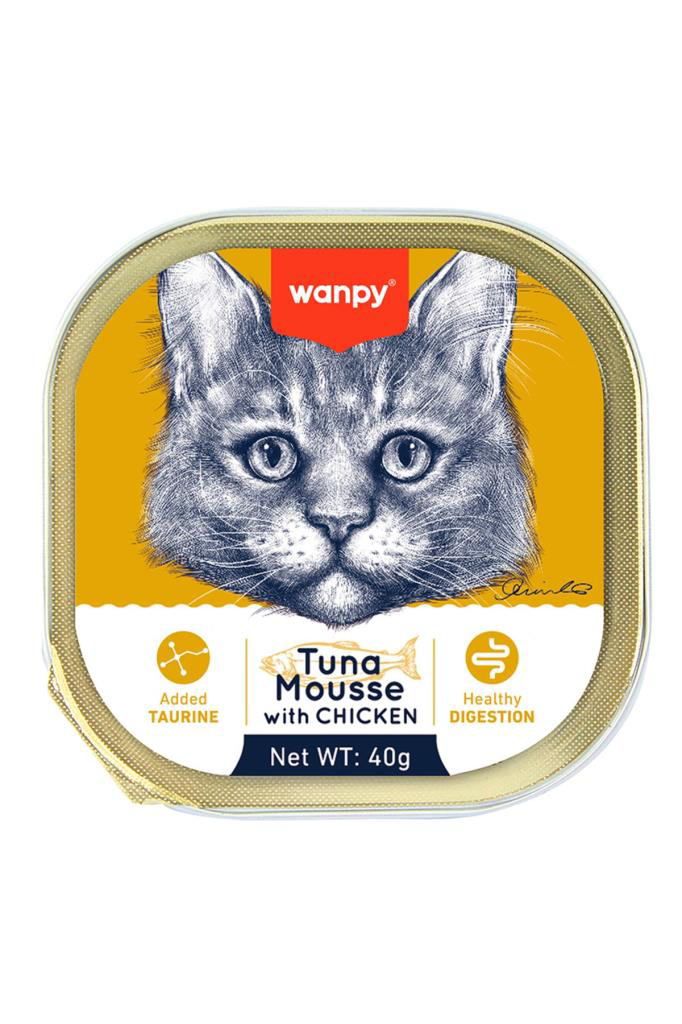 Wanpy Ton Balıklı Tavuklu Alutray Kedi Konserve 40 Gr Wanpy Ton Balıklı Tavuklu Alutray Kedi Konserve 40 Gr