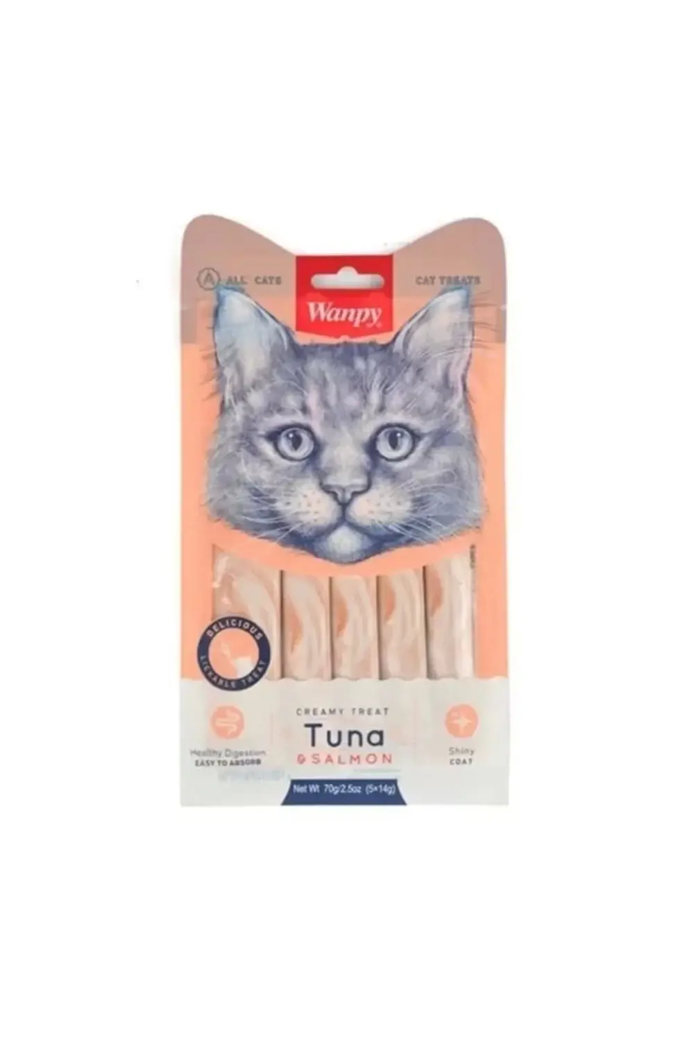 Wanpy Ton Balıklı ve Somonlu Krema Kedi Ödülü 25x14 Gr