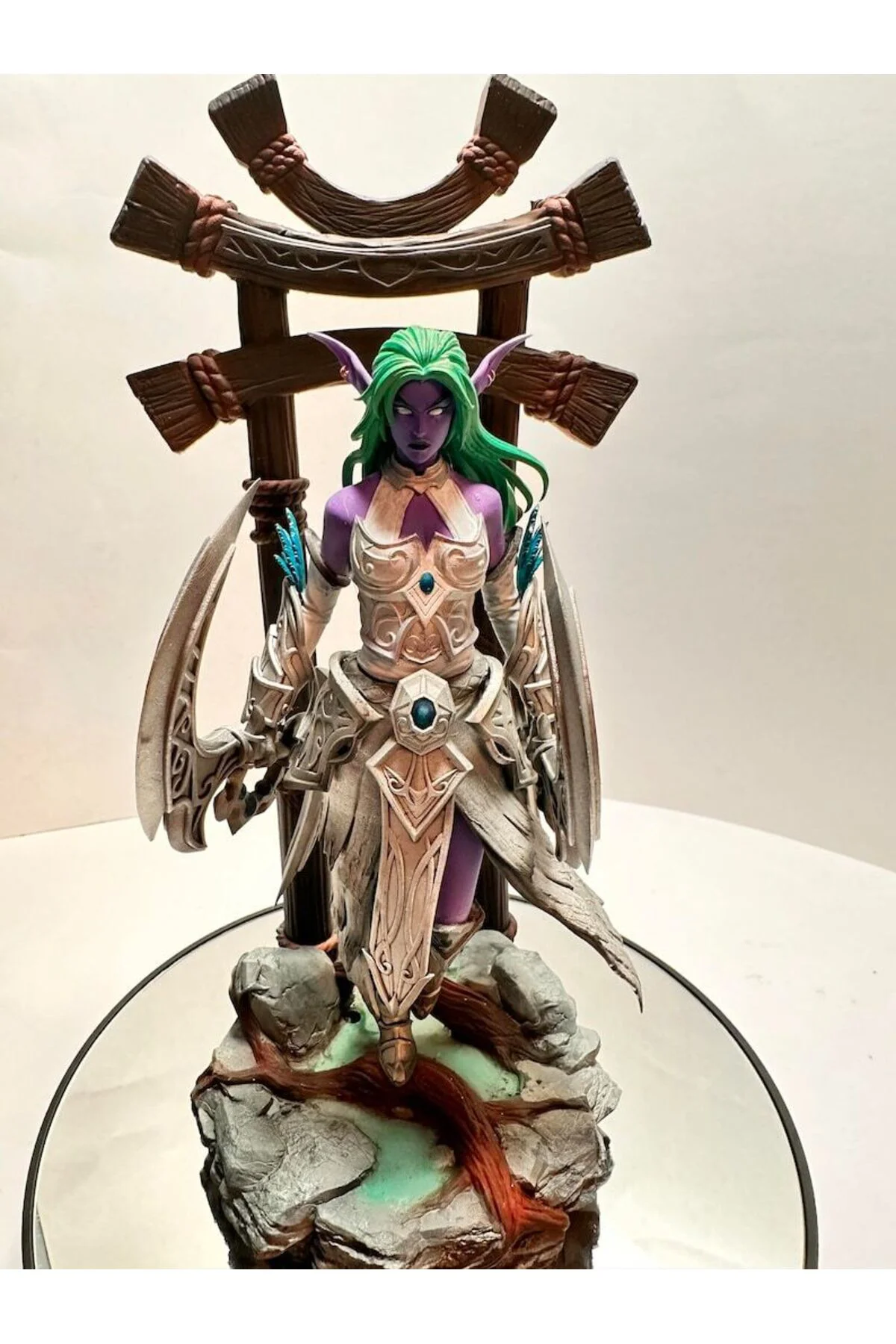 Warcraft Tyrande Whisperwind Figür WOW Night Warrior Figür Büyük Boy 25CM