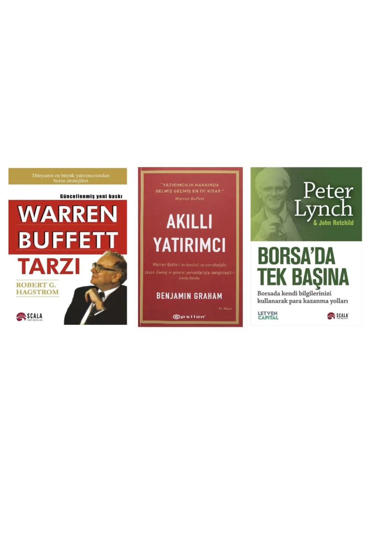 warren buffett tarzi+akilli yatirimci+borsada tek basina=3 set Fiyatı, Yorumları ve Özellikleri