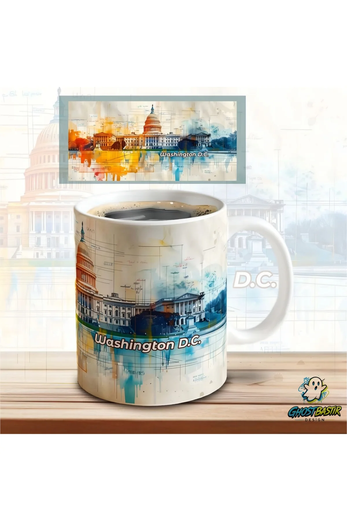 Washington D.C Kupa Bardak | Tek Adet K06717