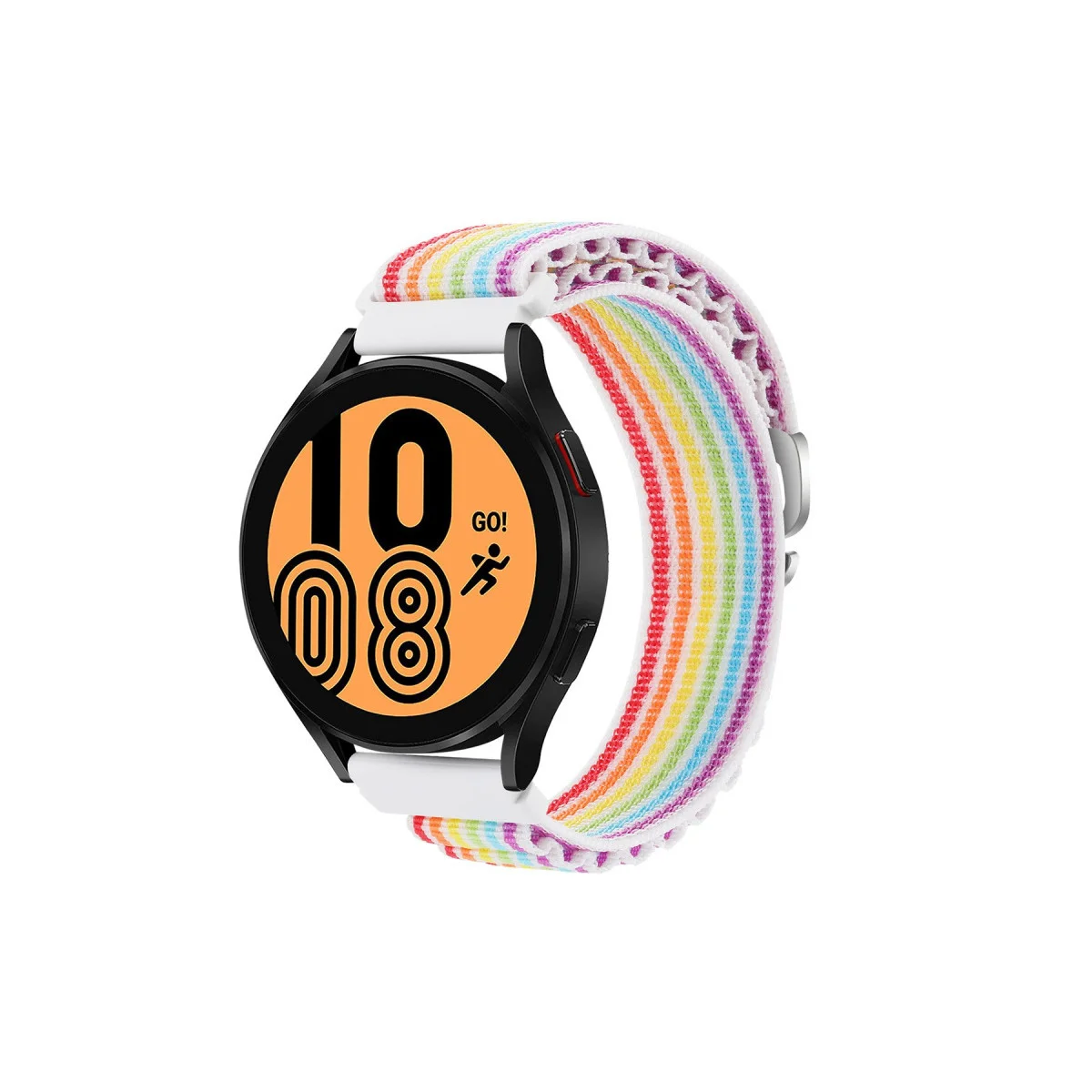 Watch 20mm KR410 Kumaş Kordon - Gökkuşağı Renkli Saat Kayışı