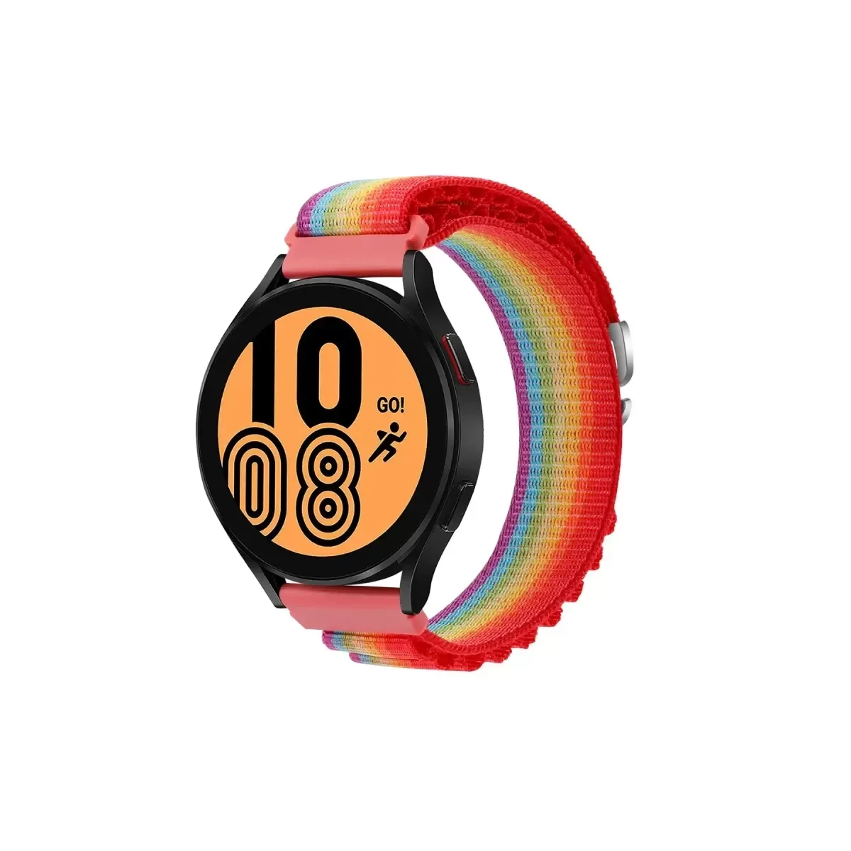 Watch 20mm KR410 Kumaş Kordon - Gökkuşağı 1 | Rahatsız Etmez