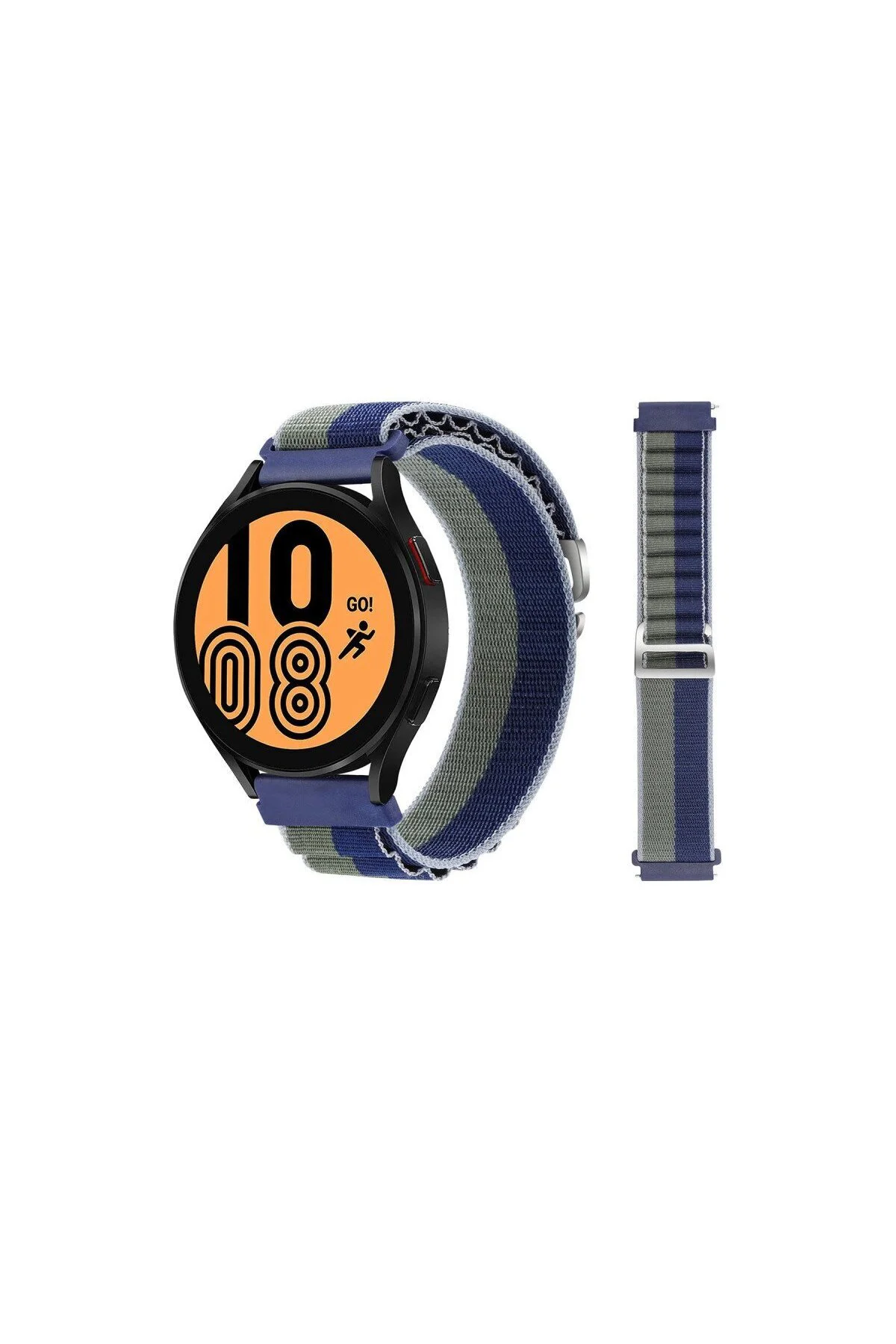 Watch 20Mm Kr410 Kumaş Kordon - Lacivert-Yeşil