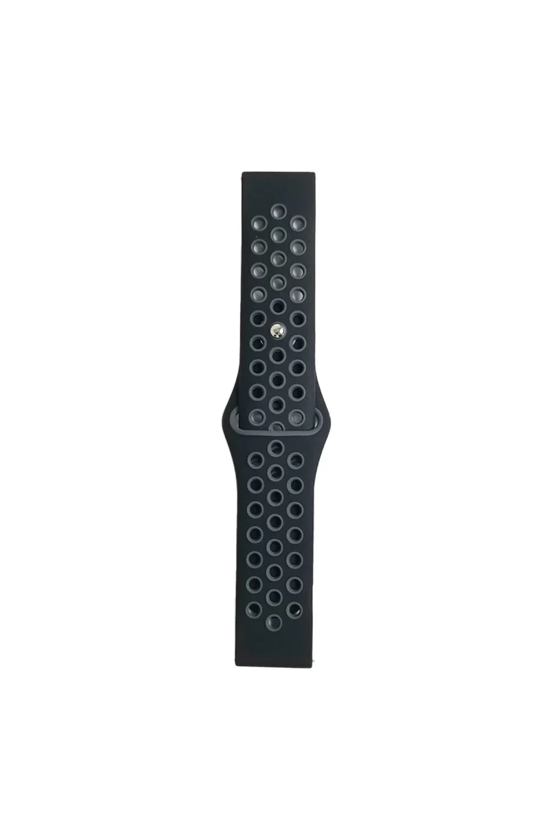Watch 20mm Spor Delikli Kordon - Siyah-Gri Fiyatı, Yorumları ve Özellikleri