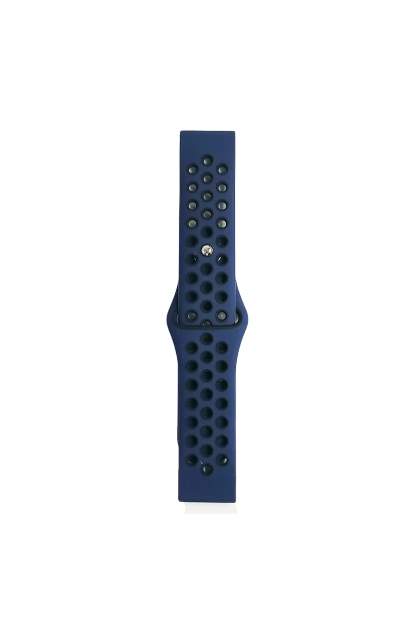 Watch 20mm Spor Delikli Kordon - Lacivert-Siyah Watch 20mm Spor Delikli Kordon - Lacivert-Siyah