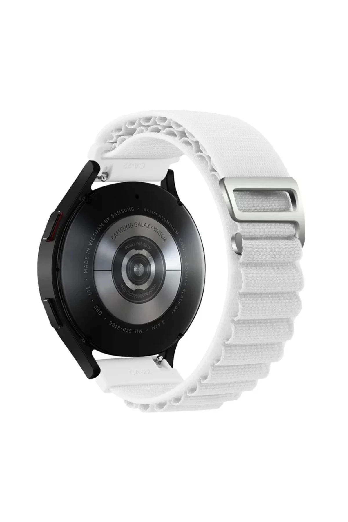 Watch 20mm Uyumlu KR410 Kumaş Kordon - Beyaz Watch 20mm Uyumlu KR410 Kumaş Kordon - Beyaz - Görsel 2