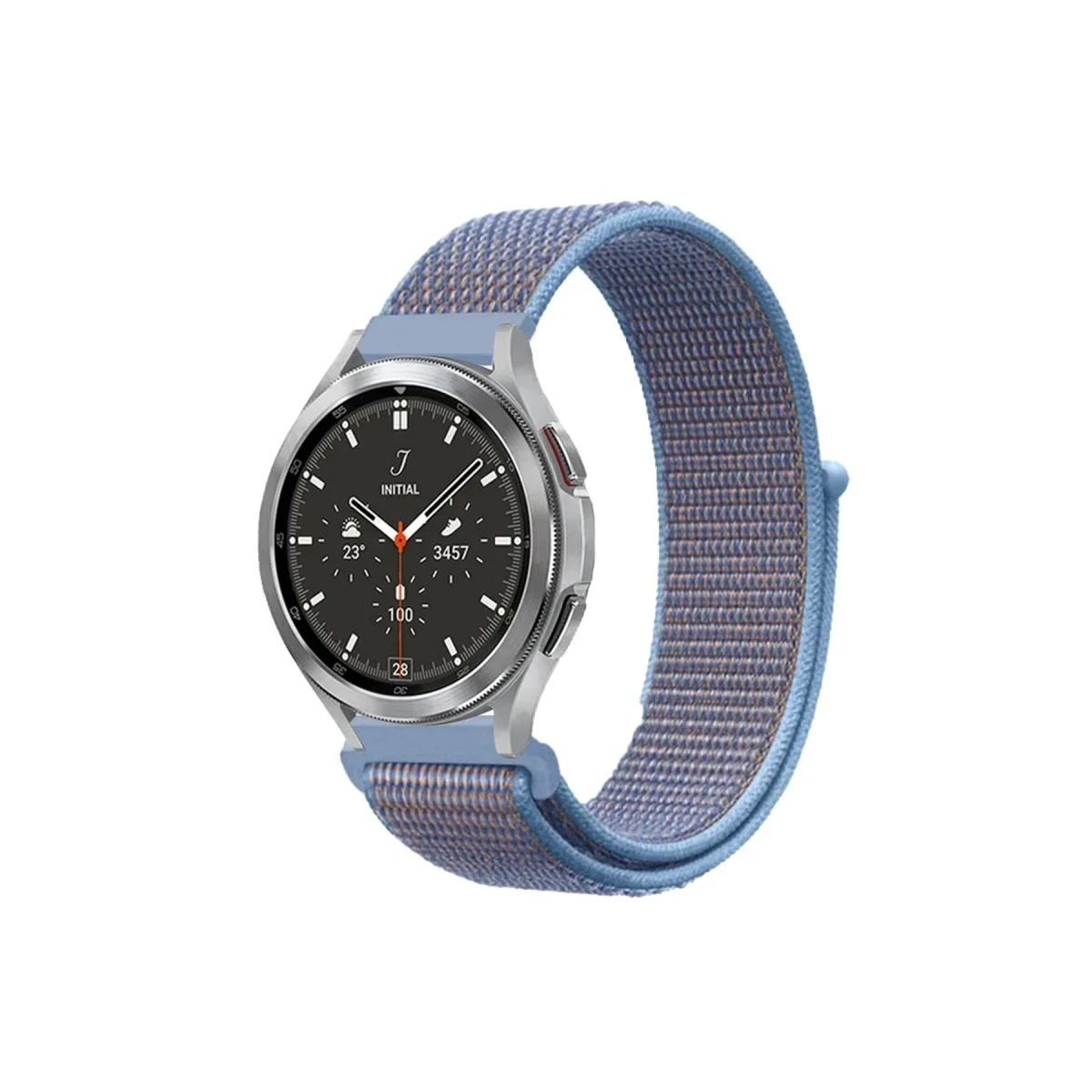 Watch 22mm Hasırlı Cırtcırtlı Kordon - Mavi