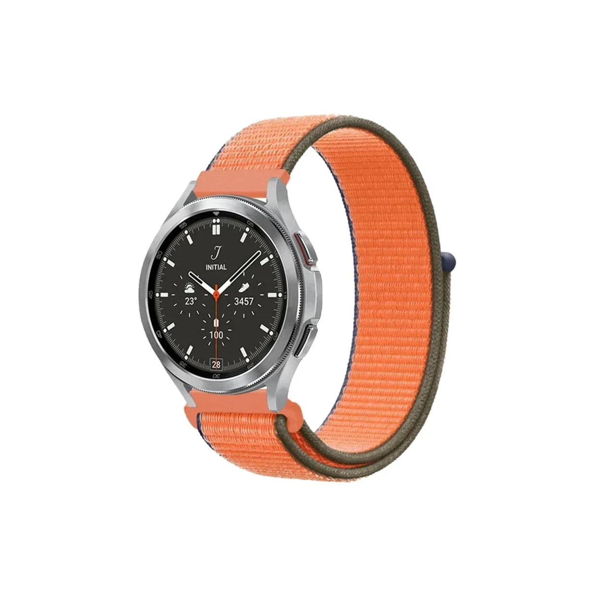 Watch 22mm Hasırlı Cırtcırtlı Kordon - Turuncu