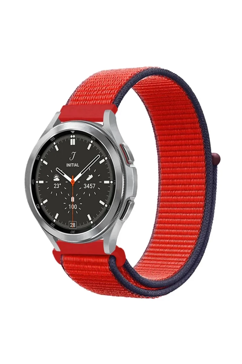 Watch 22mm Hasırlı Cırtcırtlı Kordon - Kırmızı Fiyatı, Yorumları ve Özellikleri