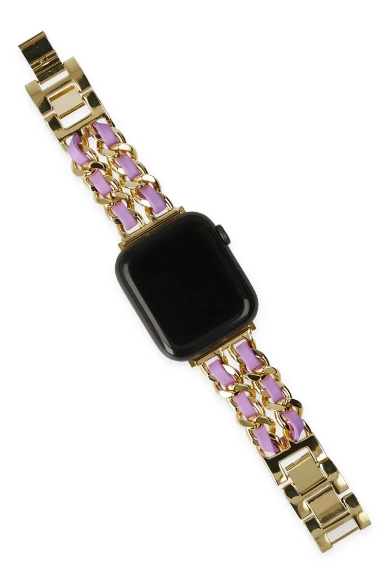 Watch 22mm KR405 Metal Bakla Kordon - Lila Watch 22mm KR405 Metal Bakla Kordon - Lila