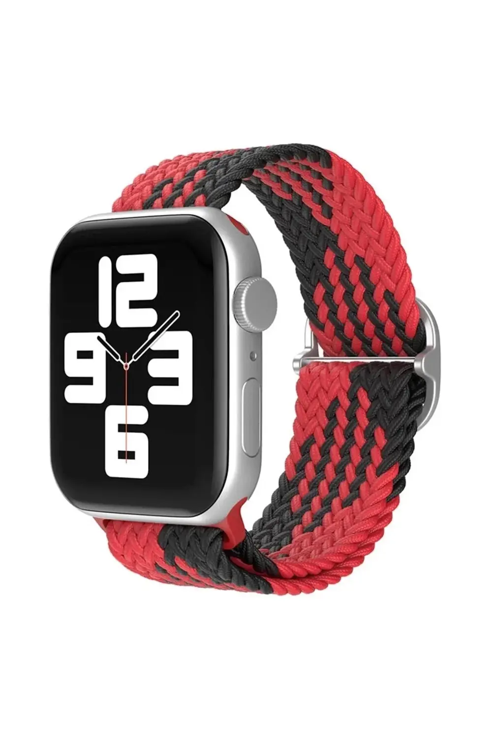 Watch 22mm Star Kordon - Kırmızı-Siyah-(5796)