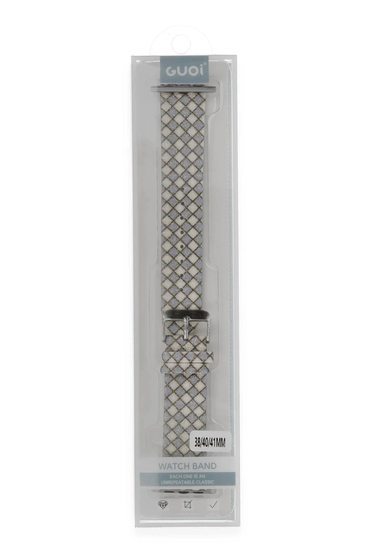 Watch 38Mm Karo Motif Kordon - Lila